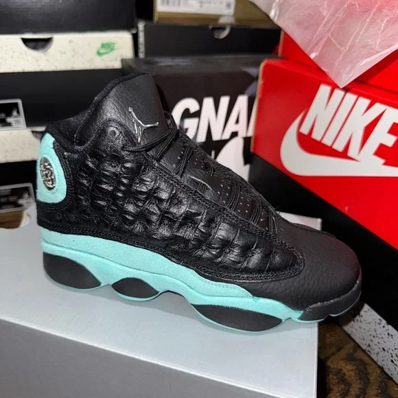 Nike Air Jordan 13 Black Island Green - Picture 1 of 1